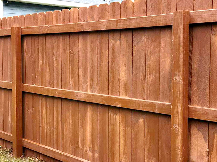 Wood fence contractor in West Michigan
